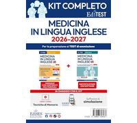 Kit completo EdiTEST Medicina in lingua inglese. Con espansione online. Con software di simulazione
