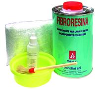 Kit Completo Fibroresina 750 ml per Carrozzeria e Nautica Colori e vernici