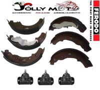 KIT COMPLETO GANASCE + CILINDRETTI FRENO FERODO PER PIAGGIO APE MP P501 - P601
