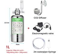 Kit completo generatore di CO2 in acciaio inossidabile per acquario e piante