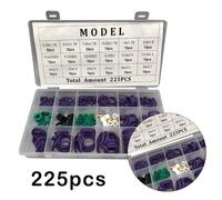 Kit completo guarnizioni anello in gomma tipo O 225 pz per riparazione compresso