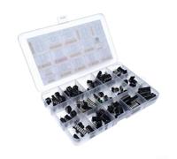 Kit completo IC Assortimento 150 Pezzi Oscillatori Op Amp per Prototipazione PCB Circuiti Logici Memorizzazione Componenti Elettronici