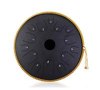 Kit Completo In Acciaio Thumue Drum 14 Pollici 14 Tono Kit Completo, Chiave C, Psicoterapia Percussioni, Regalo Per Principianti E Amanti Dello Yoga (Obsidian)