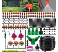 Kit Completo Irrigazione Goccia 50MT 201Pezzi Automatico Orto Giardino Balcone