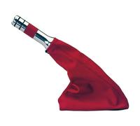 Kit completo leva freno a mano diametro 25mm e cuffia in pelle rossa