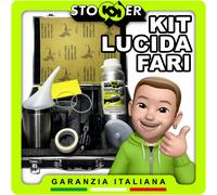 KIT COMPLETO LUCIDATURA RINNOVA FARI AUTO ELIMINA GRAFFI FANALI PROFESSIONALE IT