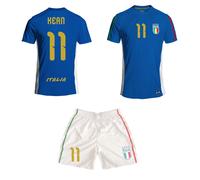 Kit Completo Maglia + Pantaloncini Kean Italia Ufficiale Mondiali 2026