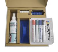 KIT COMPLETO MAGNETI PENNARELLI CANCELLINO SPRAY LAVAGNA MAGNETICA BOARD/KIT