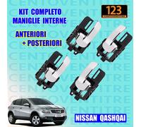 KIT COMPLETO MANIGLIE INTERNE ANTERIORI E POSTERIORI NISSAN QASHQAI