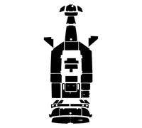 Kit Completo Mat SBT Black Tip Per Yamaha 2018-2022 210 FSH Black Cut Groove