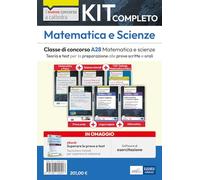 Kit completo matematica e scienze. i concorso A28. Teoria e test per la preparazione alle prove scritte e orali. Con e-book. Con software di simulazione