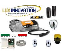 KIT COMPLETO MOTORE SERRANDA SERRANDE SARACINESCA AUTOMAZIONE LAMPEGGIANTE ACM