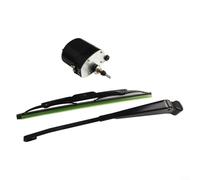 Kit completo motore tergicristallo 12 V con bracci e lama per trattore, UTV, barche da pesca, caravan, applicazione anteriore e posteriore