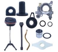 Kit Completo Oliatore Pompa Olio Adatto For 372XP 365 372 371 362 Tappo Motosega Linea Manica Ingranaggio A Vite Senza Fine Guarnizione In Gomma Parte 503521305