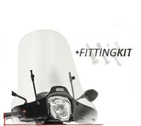 Kit completo parabrezza GIVI 5612a + attacchi Piaggio Medley 125-150