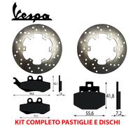 KIT COMPLETO PASTIGLIE E DISCHI VESPA GRANTURISMO 200 (GRIMECA CALIPER) 2003