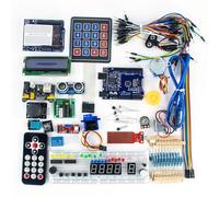Kit completo per Arduino R3 con modulo di alimentazione e 60+ componenti sperime
