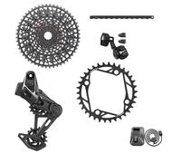 Kit completo per bicicletta tipo t axs senza pedivelle Sram X0 104BCD 36D 10/52 Nero