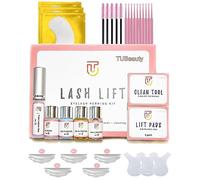 Kit completo per ciglia finte, kit completo tutto in 1, per extension professionali per ciglia, versione aggiornata con colla, sollevamento ciglia, arricciatura semi-permanente TUBeauty