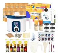Kit Completo per Fare Candele con Pentola Digitale per Sciogliere la Cera, Set Creazione cCandele Profumate per Adulti, Come Fare le Candele in Casa