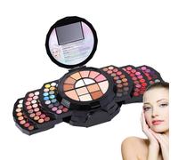 Kit completo per il trucco delle donne, kit completo per il trucco del viso, 110 colori kit completo - Palette facile da viaggio mescolabile con specchio per donne compleanno