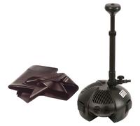 Kit Completo per Laghetto Pompa + Telo in PVC 1500 lt/h Rama Lagomax