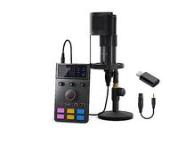 Kit completo per podcast, Interfaccia audio C1-K1 con microfono XLR for streaming/giochi/podcasting, scheda audio(C1-K1 For Lightning)