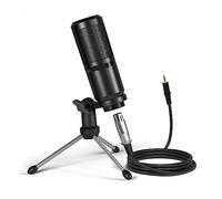 Kit completo per podcast, Kit Interfaccia Scheda Con Microfono Microfono A Condensatore Da 3,5 Mm for Computer Cellulare Registrazione Streaming(Only Microphone)