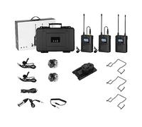 Kit completo per podcast, Microfono lavalier wireless CVM-WM200A Microfono da bavero wireless professionale a 96 canali UHF doppio(WM200(A))