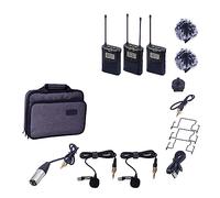 Kit completo per podcast, Microfono wireless CVM-WM100 Plus Doppio microfono da bavero wireless UHF professionale a 48 canali(WM100 PLUS(A))
