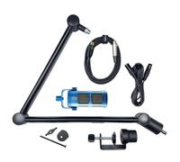 Kit completo per podcast, trasmissione, streaming, giochi e VC, cavo USB e XLR, Plug & Play, colore: blu