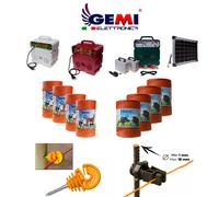 Kit Completo Per Recinto Elettrico Recinzione Elettrica Gemi Elettrificatore