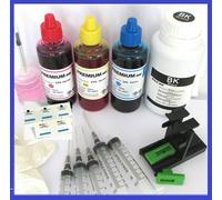 Kit Completo Per Ricarica Cartucce Stampanti Hp 302 nere e 302 colore + refill