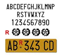 kit completo per Targa Ripetitrice in carattere e dimensioni come originali