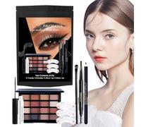 Kit completo per trucco per occhi, 8 pezzi, set portatile, eyeliner per