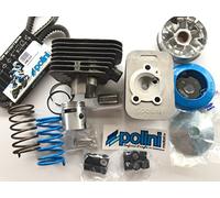 KIT COMPLETO POLINI MOTORI PER CIAO COMPOSTO DA GRUPPO TERMICO SP. 10 D. 43 TESTATA MOTORE KIT VARIATORE COPPIA MOLLE DI CONTRASTO E CINGHIA VARIATORE
