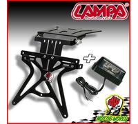KIT COMPLETO PORTATARGA AERO-X + LUCE TARGA A LED MV AGUSTA HM MOTO GUZZI