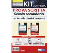 Kit completo prova scritta scuola secondaria. Teoria e test per la prova scritta