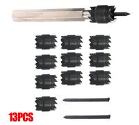 Kit completo punte da trapano 13 pezzi per attività di saldatura a punti e tagl