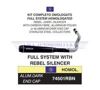 Kit completo Rebel fond. post. in all. Dark Kawasaki Vulcan S 650 2014 2015 2016