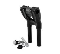 Kit completo riser manubrio kickback morsetto da 28 mm rialzo da 250 mm nero 84-
