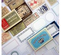 Kit Completo Scrapbooking Con Adesivi Vintage, Stickers Aesthetic Personalizzati per Album Foto, Calendario - Scrivibile (Lasciate un Messaggio)