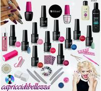 KIT COMPLETO SEMIPERMANENTE SOAK OFF 10 SMALTI GEL 8g SILCARE RICOSTRUZIONE NAIL