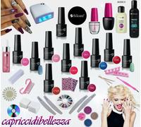 KIT Completo Semipermanente Soak Off 10 Smalti Gel Color 8g SILCARE con Lampada