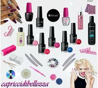 KIT COMPLETO SEMIPERMANENTE SOAK OFF 5 SMALTI GEL 8g SILCARE RICOSTRUZIONE NAIL