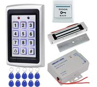 Kit completo Sistema di controllo accessi porta Lettore tastiera RFID 125KHz Custodia in metallo Serratura elettromagnetica 180KG Alimentatore DC12V 3A