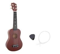 Kit Completo Ukulele ABS Da 4 Corde Da 21 Pollici Strumento Guitarra Per Chitarra Acustica Colorata Hawaii(Coffee)