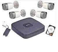 KIT COMPLETO VIDEOSORVEGLIANZA DAHUA HCVR4104C-S2 + 4 BULLET HAC-HFW1000R HDCVI