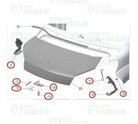 Kit componenti cofano ant Casalini M14