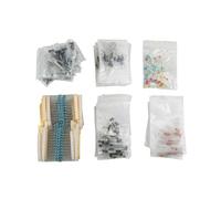 Kit Componenti Elettronici Assortiti, 1390 Pezzi, per Progetti DIY con LED, Resistenze e Condensatori